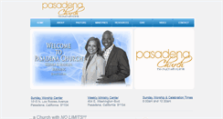 Desktop Screenshot of pasadenachurch.com